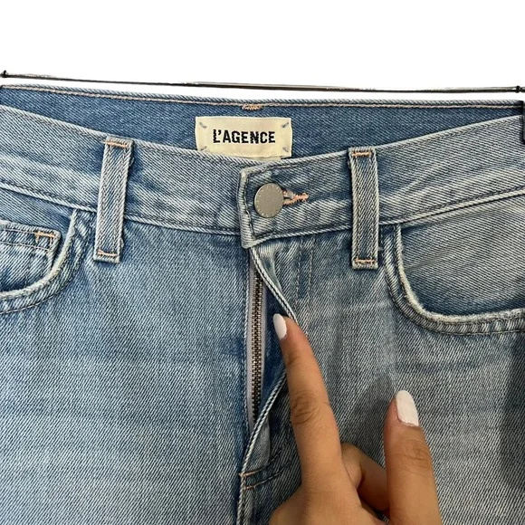 L'agence Adele Womens High Rise Crop Stove Pipe Jeans - Picture 10 of 16